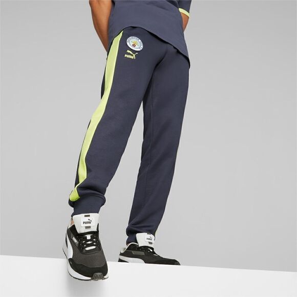 PUMA Manchester City Soccer Fleece Joggers T7 Pants Men's L Navy Yellow Halland - Picture 13 of 13